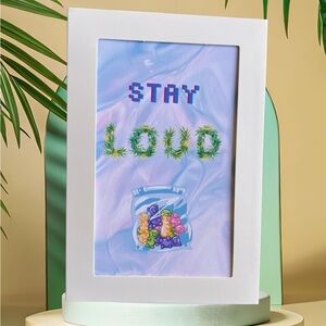 420 Stoner Birthday Card Stay LOUD Edibles Gummies Greeting Card with Envelope